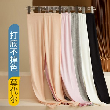 秋冬莫代爾秋褲女內穿薄款美體棉彈力線褲大碼保暖襯褲外穿打底女鑫弘-素時衣櫥