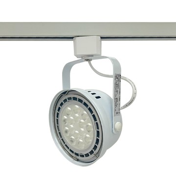 DanceLight 【2入】LED 9W AR111軌道燈 白色鐵 3000K 黃光 清面 聚光 全電壓