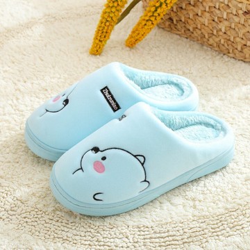冬季拖鞋 居家拖鞋 棉拖鞋 冬季新款情侶拖鞋 防滑月子拖鞋 室內居家拖鞋 刷毛保暖厚底棉拖