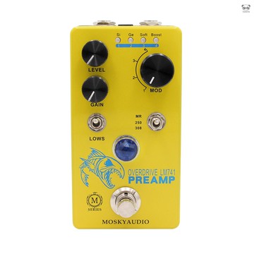 MOSKYAudio 樂器吉他效果器 過載失真前級效果器 - LM741 PREAMP