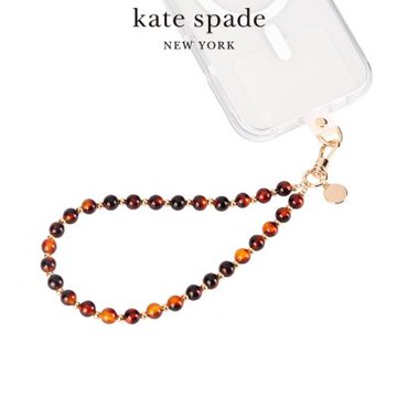 【kate spade】精品手機掛鍊 玳瑁時光