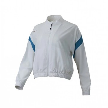 MIZUNO 美津濃 外套 女款 運動外套 白 32TCB25301