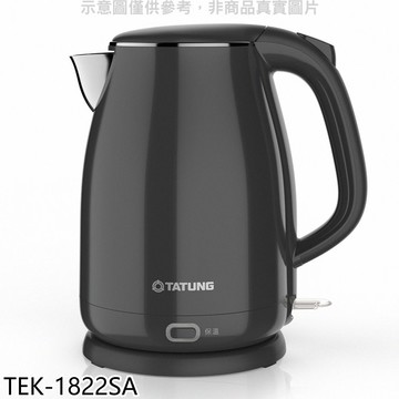 APP下單4%點數★大同【TEK-1822SA】1.8公升雙層防燙保溫電茶壺熱水瓶