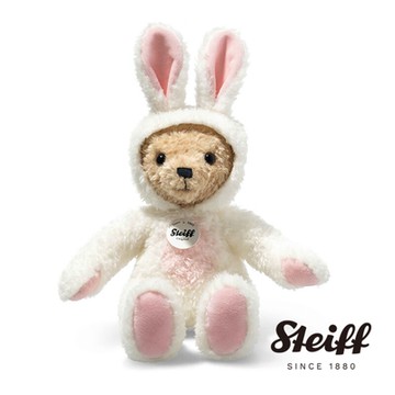 STEIFF德國金耳釦泰迪熊 Teddy Bear Bunny White 兔年泰迪熊 經典泰迪熊_黃標