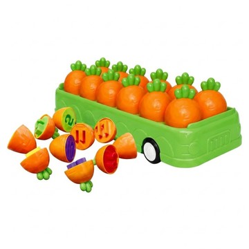 PLAYFUL TOYS 頑玩具 蘿蔔數字配對車  混和顏色  1套