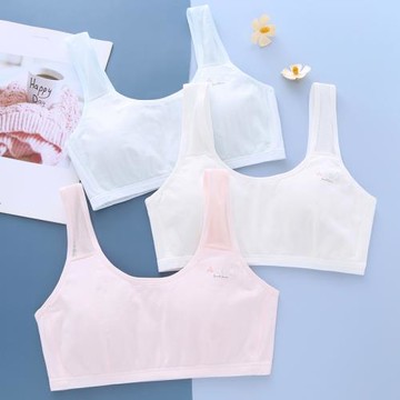 學生薄款小背心內衣初中生無海綿夏季透氣文胸罩高中發育期大碼