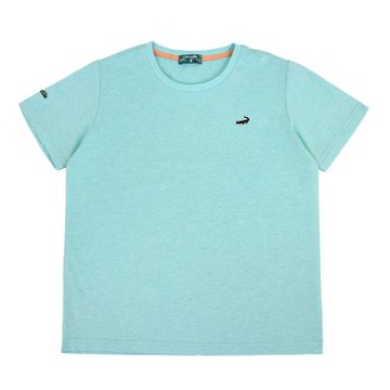 Crocodile Junior 小鱷魚童裝-鱷魚冰瓷彩棉圓領LOGO-TEE-水藍色  ( 851427-51 小碼款)