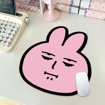 【台灣寄出 滑鼠墊】搞怪表情包可愛鼠標墊可愛卡通小號秦徹鼠標墊鼠標墊女生星之卡比