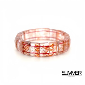 【SUMMER寶石】限量珍藏絕礦金草莓超七手排34.6g  (14mm)