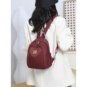 多用雙肩包女士2025新款牛津布百搭戶外登山旅游通勤小型背包斜挎