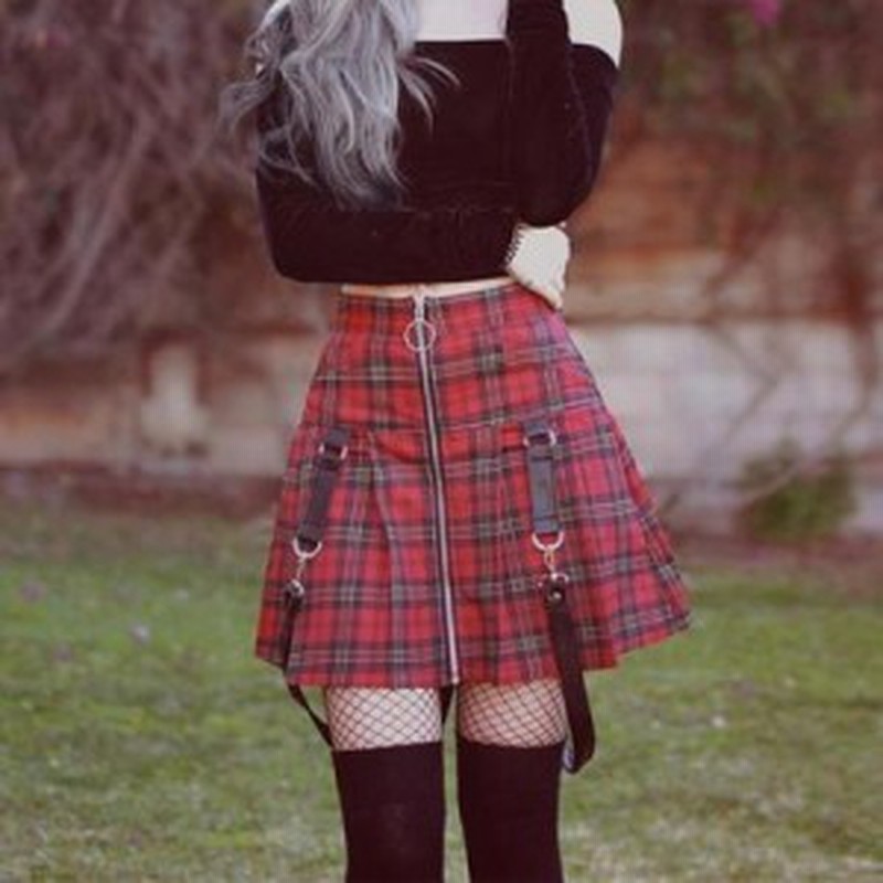 スカート サスペンダー 原宿系 B系 ストリート系 レディース コスプレ 参戦服 ゆめかわいい やみかわいい 地雷系 韓国 オルチャン チェッ 通販 Lineポイント最大8 0 Get Lineショッピング