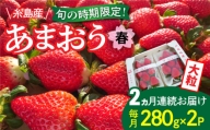 糸島産 春 あまおう 280g × 2パック (DXおよびGサイズ) 糸島市   後藤農園 いちご 福岡 [AML008]