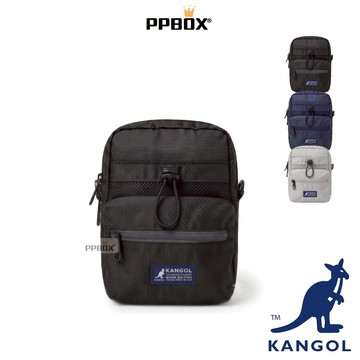 KANGOL 袋鼠 抽繩護照側背包 66551702 時尚 包包 尼龍材質側背包 防潑水側背包 中性側背包 潮牌側背包