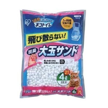 日本 IRIS 大玉脫臭貓砂 TIO-4L大顆粒球砂(適用雙層便盆TIO-530FT)類似水晶砂