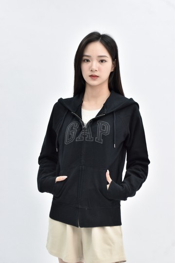 (L) gap 連帽黑色外套