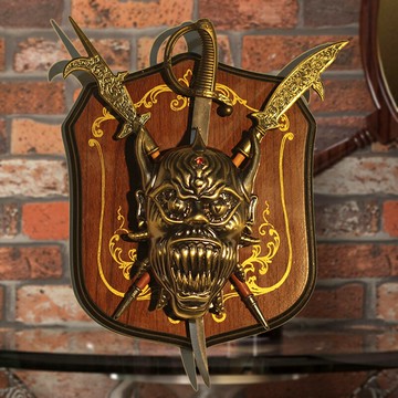 歐式復古鎧甲劍壁飾壁掛墻面裝飾墻上裝飾品復古美式掛飾酒吧店鋪