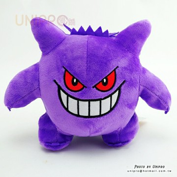 【UNIPRO】神奇寶貝 XY 耿鬼 Gengar 16公分 絨毛娃娃 玩偶 吸盤吊飾 禮物 正版授權 寶可夢 Pokemon Go 鬼系