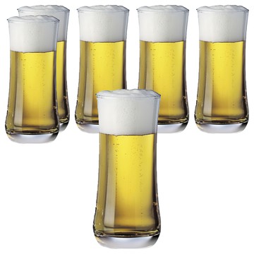 Ocean Glass 阿囉哈司令杯 360ml 透明玻璃杯  最寬80 x 高150mm  6個