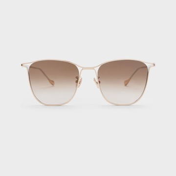 蝴蝶金屬框墨鏡