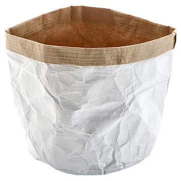 VERSA 質樸收納袋 紙質 18.5 x 18.5cm  白色  1個