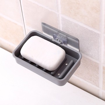 創意浴室肥皂盒吸盤壁掛式香皂盒托衛生間瀝水洗漱臺置物架免打孔