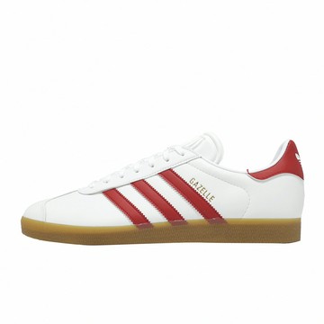 adidas 愛迪達 休閒鞋 Gazelle 男鞋 白 紅 復古 皮革 膠底 德訓鞋 IH0377