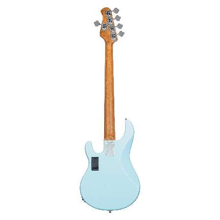 Sterling by Music Man String Bass Guitar, Right, Daphne Blue RAY35HH-DBL-M2