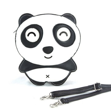 酷樂村 - 貓熊童趣造型斜背包/手機包/隨身包