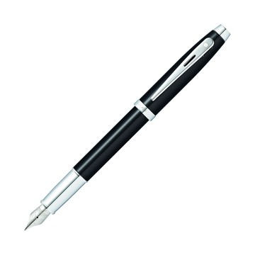 SHEAFFER 9338 100系列 黑亮漆白夾 鋼筆 E0933853
