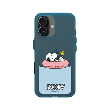 iPhone 17 Clear (相機按鈕) 夜幕藍 - 史努比 Snoopy - Chill moment