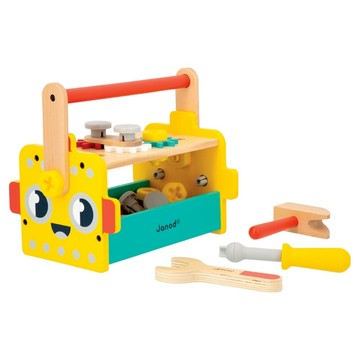 Janod 小木匠創意玩 手提工具箱  1個  多色