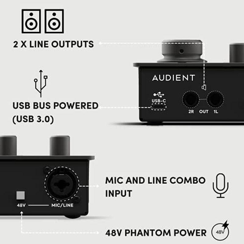 audient 「iD4mkII」2in 2out USB3.0対応オーディオ・インターフェース国内正規品