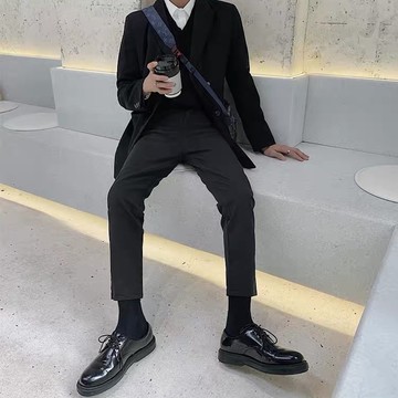 【AMERO】男裝 女裝 九分西裝褲 合身版型