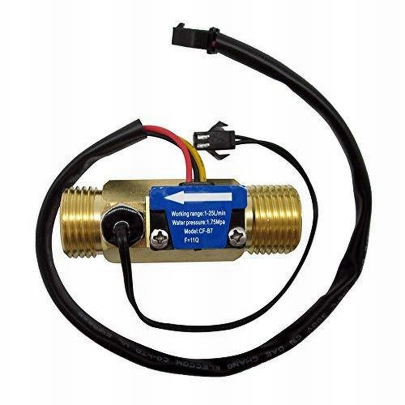 SENSTREE G1/2”おねじ真ちゅう製水流センサー、ホール効果センサースイッチ流量計温度センサー付き流量計カウンター1-25L/min |  LINEショッピング