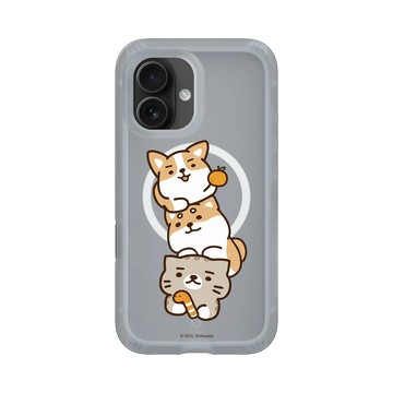 iPhone 16 AirX 流變灰 - 柴語錄 Shiba Says - 超不穩的疊疊樂