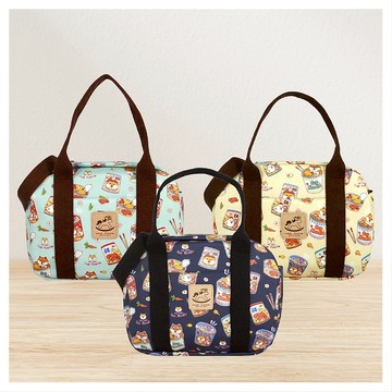 【泡麵柴犬-米飛桶包】台灣製造多分隔斜背手提兩用防水包