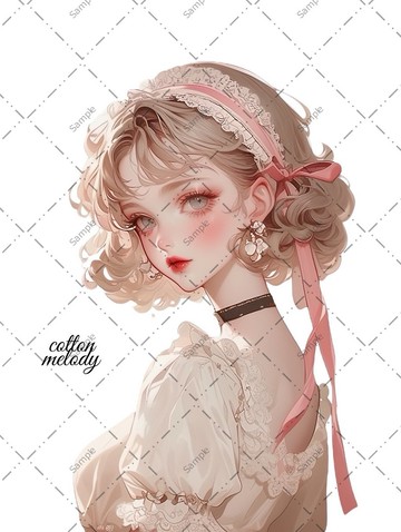 original sticker no.966 人物貼紙 原創貼紙 人物貼紙 女孩貼紙 原創人物貼紙