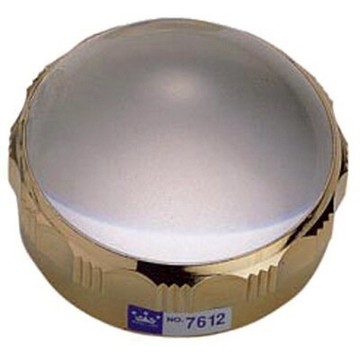 【文具通】Life 徠福 文鎮放大鏡5倍鍍金色6cmNO.7612 L8020036【APP滿額下單10%點數(單一帳號最高5000點)】1/31止