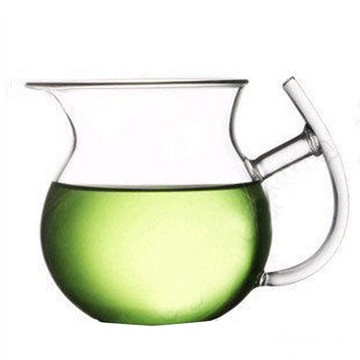 280ML鷹嘴雙把耐高溫玻璃茶具公道杯時尚茶海分茶器創意家居茶杯