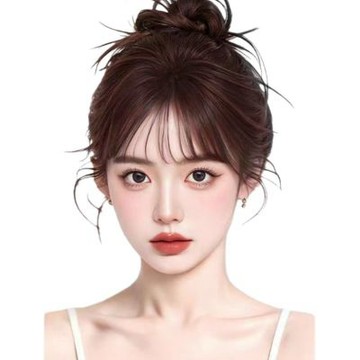 MoonDy 透氣假髮 假髮 女生假髮 隱形髮片 手織髮片 自然髮片 胎生劉海髮片 髮片