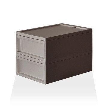 【RISU】北歐風堆疊抽屜櫃組 M -棕色