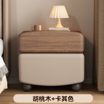 新川 中古風床頭櫃 創意設計實木床邊櫃 輕奢高級感