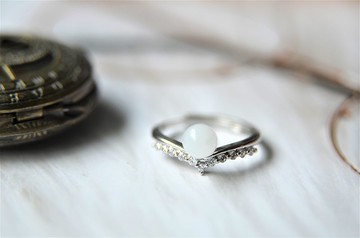 【預購12月底】王妃 - 925銀母乳飾品開口戒指