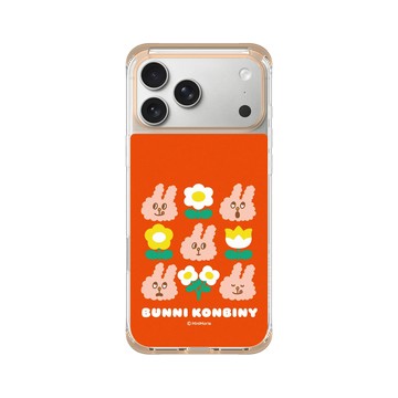 iPhone 17 Pro Max ClearX (MagSafe 兼容) 暖透橘 - Bunni Konbiny - 花現 MOGU