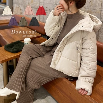 神戸レタス コート レディース フード付き中綿ショートコート K809 レディース アウター コート 中綿コート ダウン フード 冬 暖か 黒 ベージュ アウター レッド フリー レディース 通販 Lineポイント最大get Lineショッピング