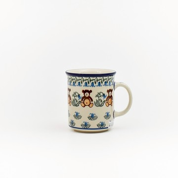 波蘭陶手工製作-約250ml 直筒杯(小) 熊熊