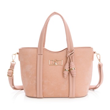 PLAYBOY - 手提包附長背帶  Satin系列 - 粉色/551-4301-12-6