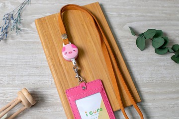 i 好戴 伸縮證件套組-滿滿動物系列 / 滿滿豬_ADA4