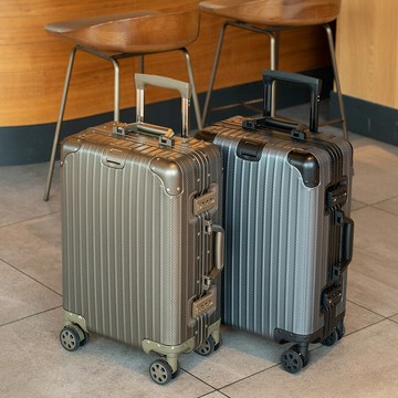 行李箱 旅行箱 拉桿箱 輕便萬向輪 出國學生登機箱德國鋁鎂合金旅行箱20登機箱編織紋防刮旅行箱皮箱28拉桿箱商務