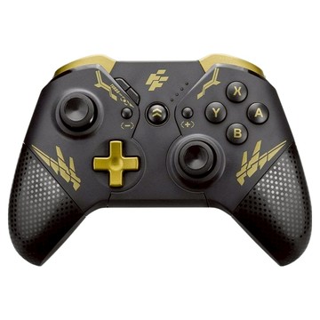 FlashFire 富雷迅 PC/Switch專用 黑獨角BTG藍牙無線喚醒震動遊戲手把 巨集循環 寶可夢朱紫  1個  SP3600BK